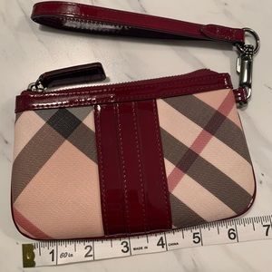 Authentic Burberry Check Wristlet